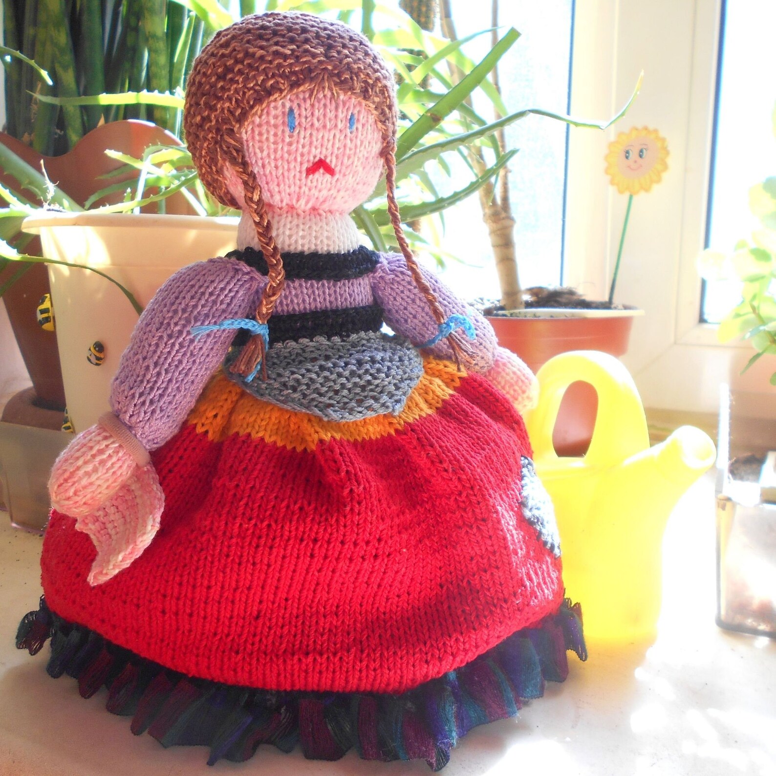 Upsidedown doll Cinderella Cotton knitted doll Fairy Story Etsy