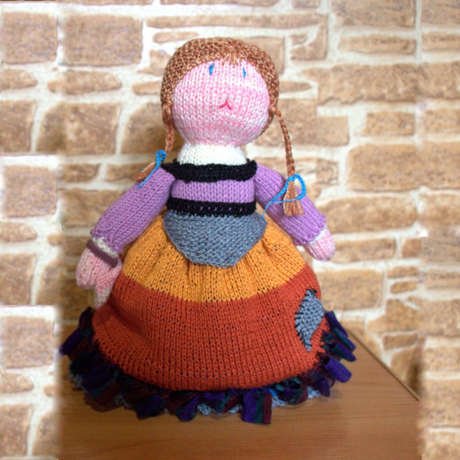 Upsidedown doll Cinderella Cotton knitted doll Fairy Story Etsy