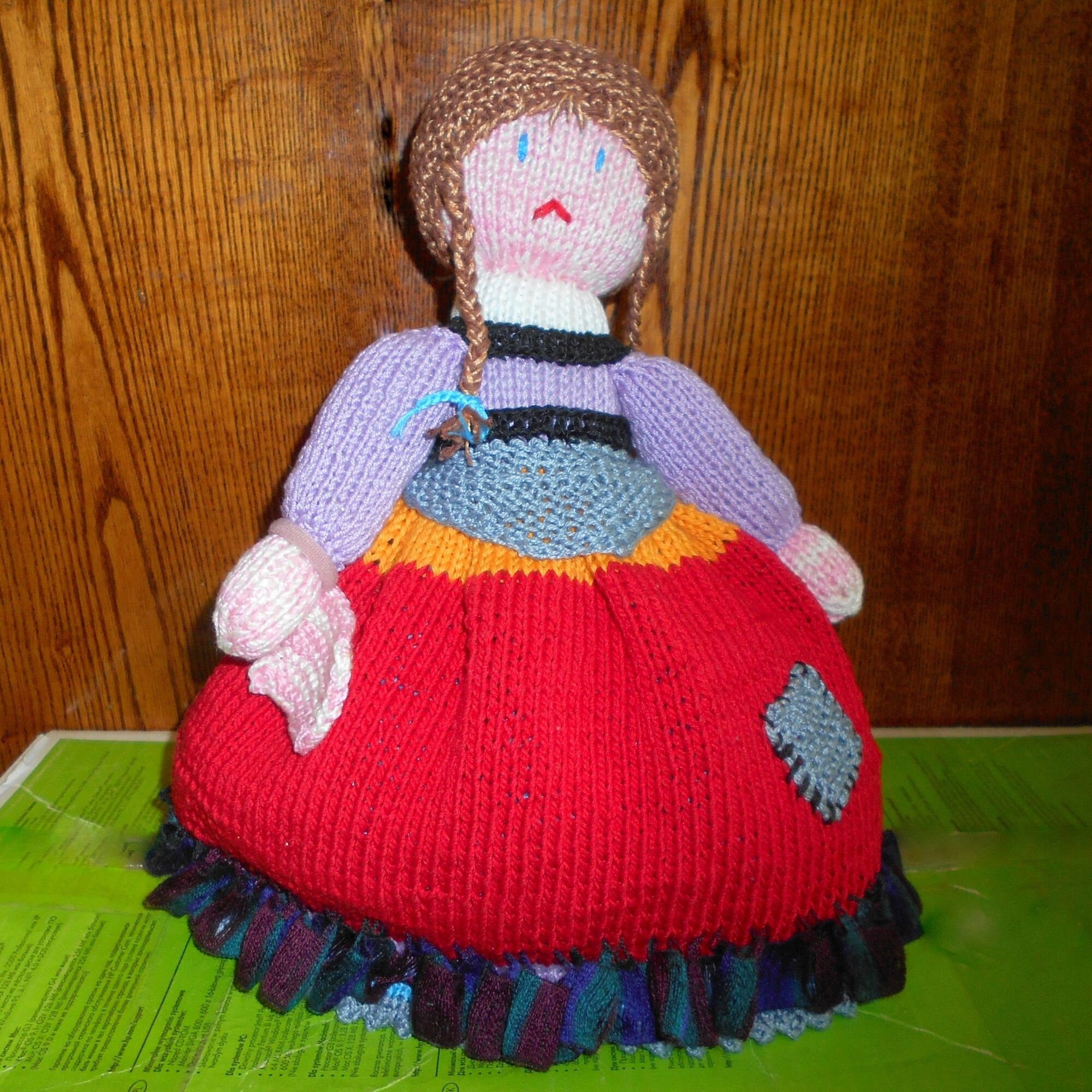 Upsidedown doll Cinderella Cotton knitted doll Fairy Story Etsy