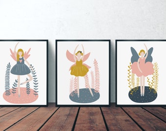 Dream Art Fairy Art Fairy Wall Decor Any Size You Pick Kids Art on Canvas Nursery Wall Art Children/'s Decor