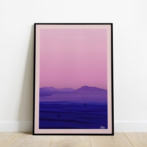 Baskenland Reiseposter / Poster Reisen zwischen Meer und Bergen / Vintage Poster Westküste Südwest