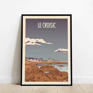 Le Croisic Travel Poster / Poster Travel the Wild Coast / Vintage Poster Loire Atlantique