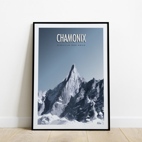 Poster De Voyage Vintage Chamonix France - Art Mural