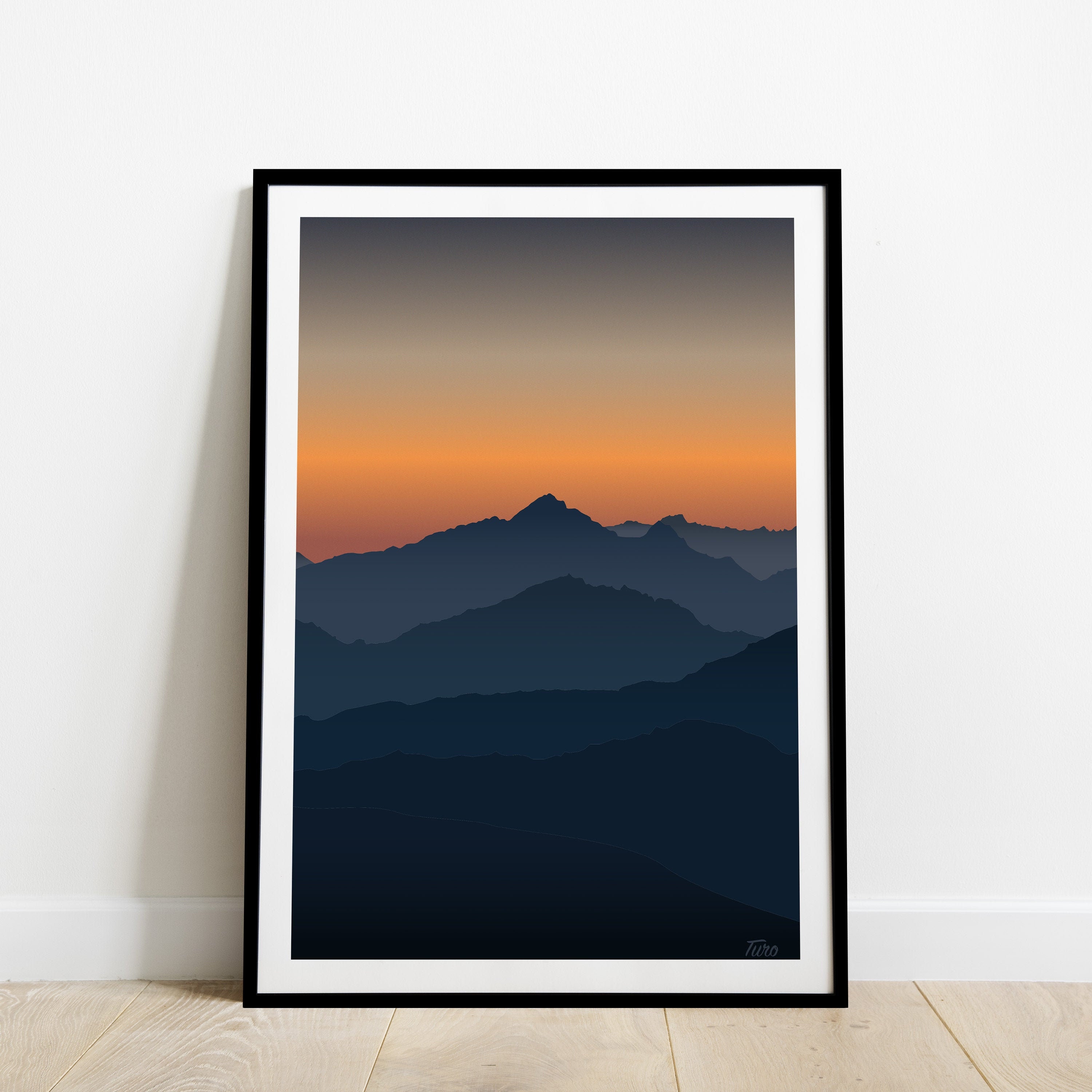 Alpes Travel Poster/Affiche Voyage Montagne Vintage Massif France