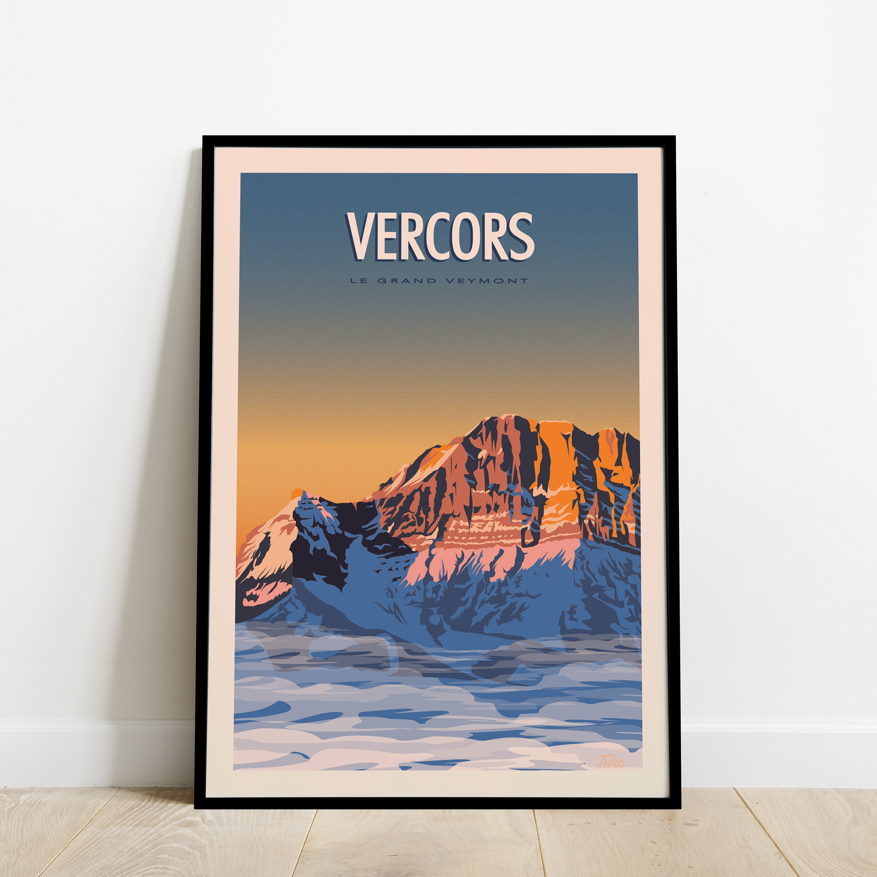 Vercors Travel Poster/Affiche Voyage Le Grand Veymont Vintage Isère