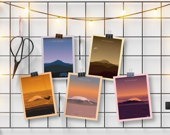 Cartes Postales / PostCards / Souvenirs Pays Basque / Vague Océan Paysage Pyrénées / Travel Poster / sud ouest
