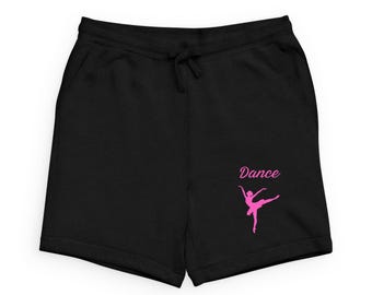 Pantalones cortos deportivos/pantalones cortos de baile con estampado de bailarina de ballet rosa