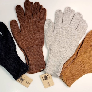 Alpaca Knit Gloves - Men&#39;s - 100% Superfine Alpaca