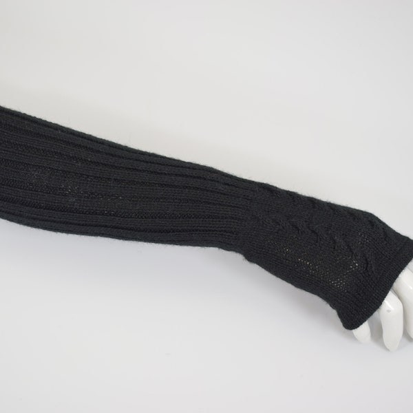 Alpaca Extra Long Wrist Mittens Arm Warmers - 100% Superfine Alpaca