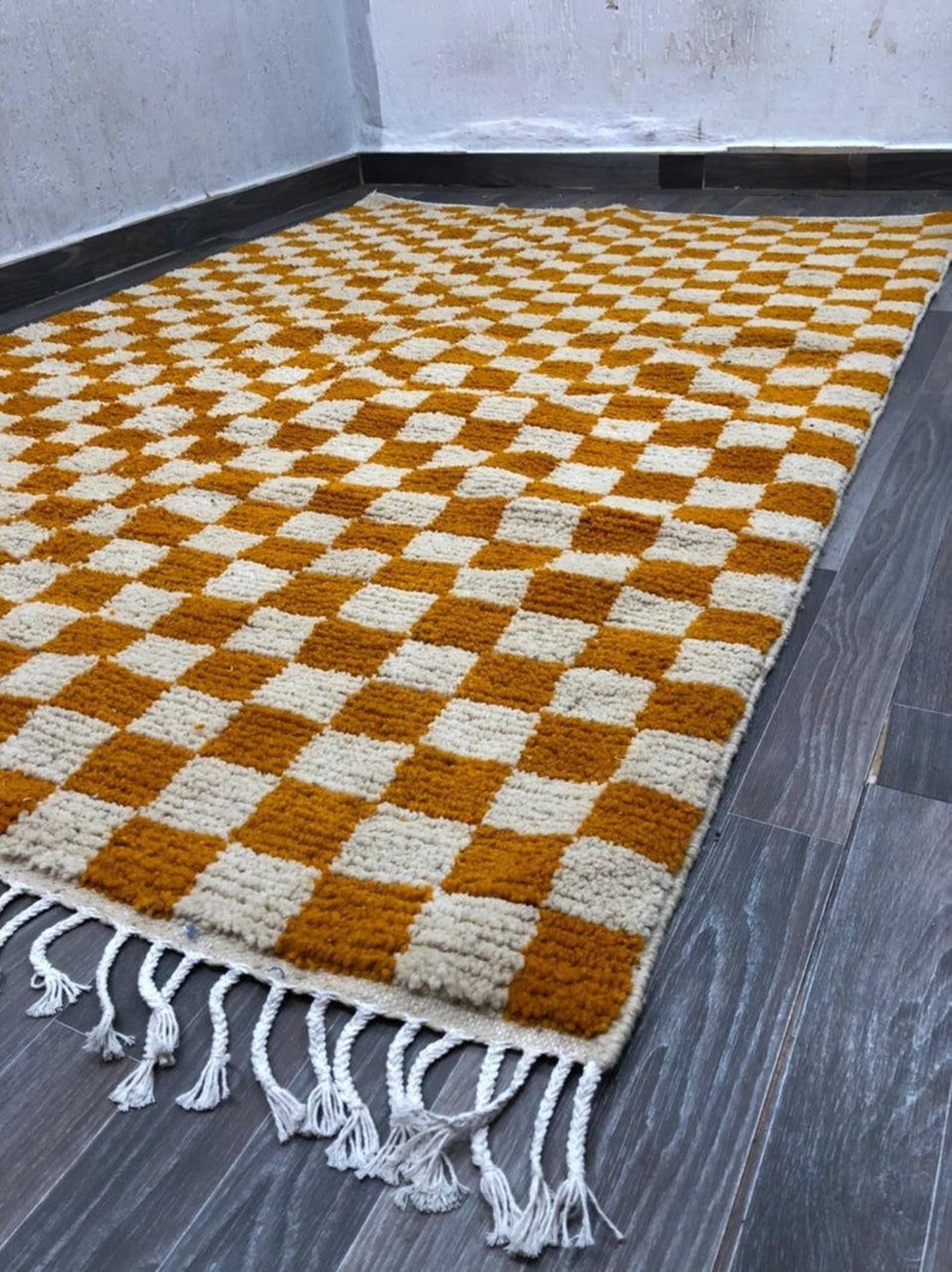Moroccan Checkered Rug Checkered Morrocan Rug Green Moroccan Etsy
