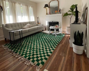 moroccan checkered rug, checkered morrocan rug, green moroccan rug, checkered moroccan rug, green checkered rug, black and green rug