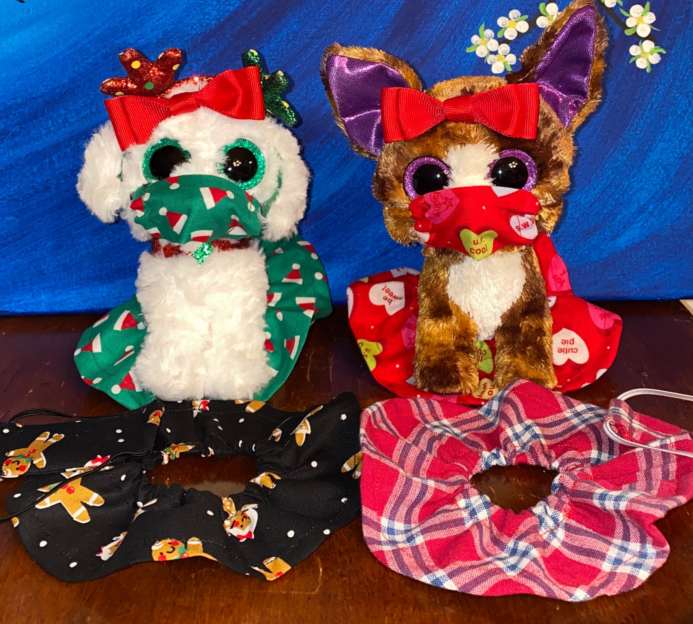 Beanie Boo Hair Bow Face Mask and Skirt Accessory Set Etsy Australia