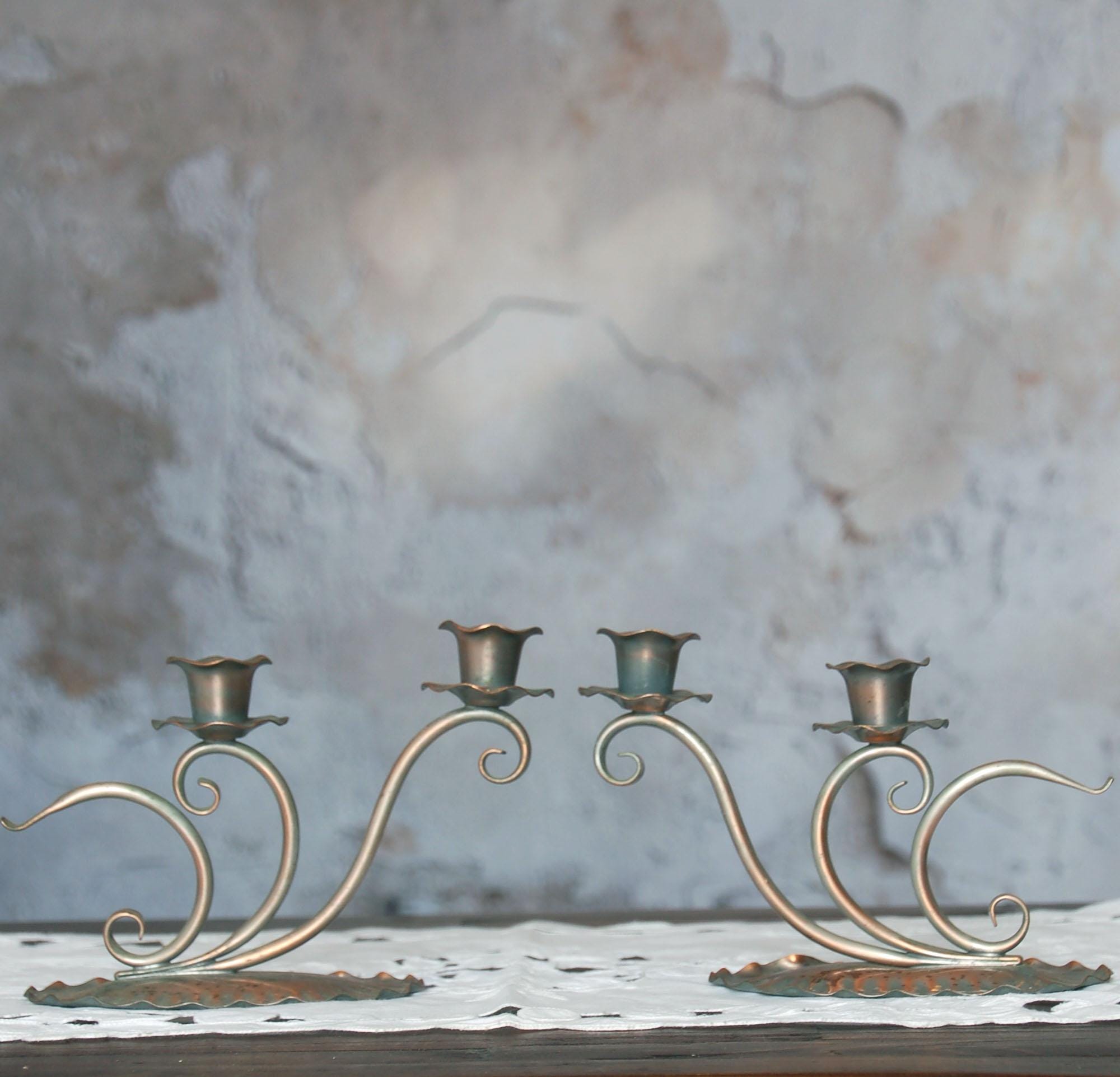 Gregorian Copper Candle Holder - Etsy