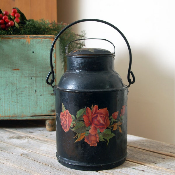 Painted Milk Cans Etsy