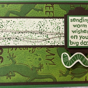 Worm Wishes Birthday Card