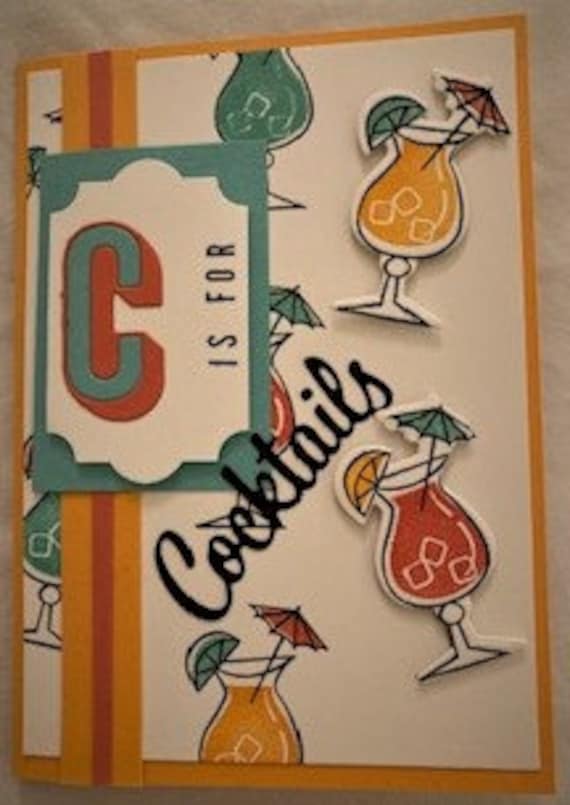 Adulting is Hard Greeting Card - Cocktails