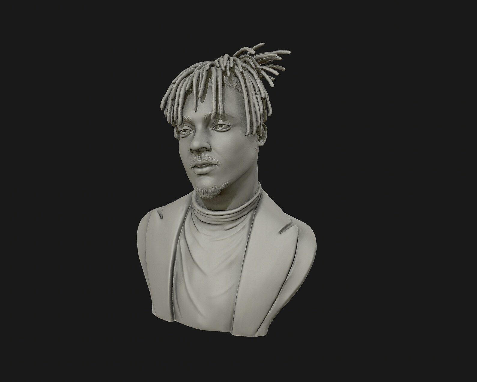 Juice Wrld Portrait STL 3D file Etsy