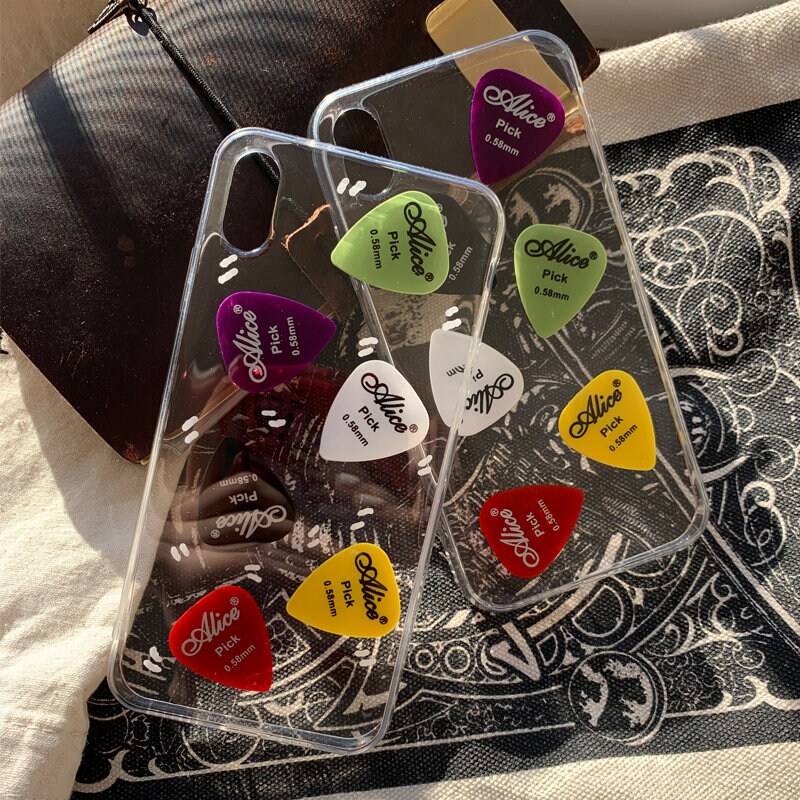 Unique Guitar pick phone case Soft Clear phone case Etsy