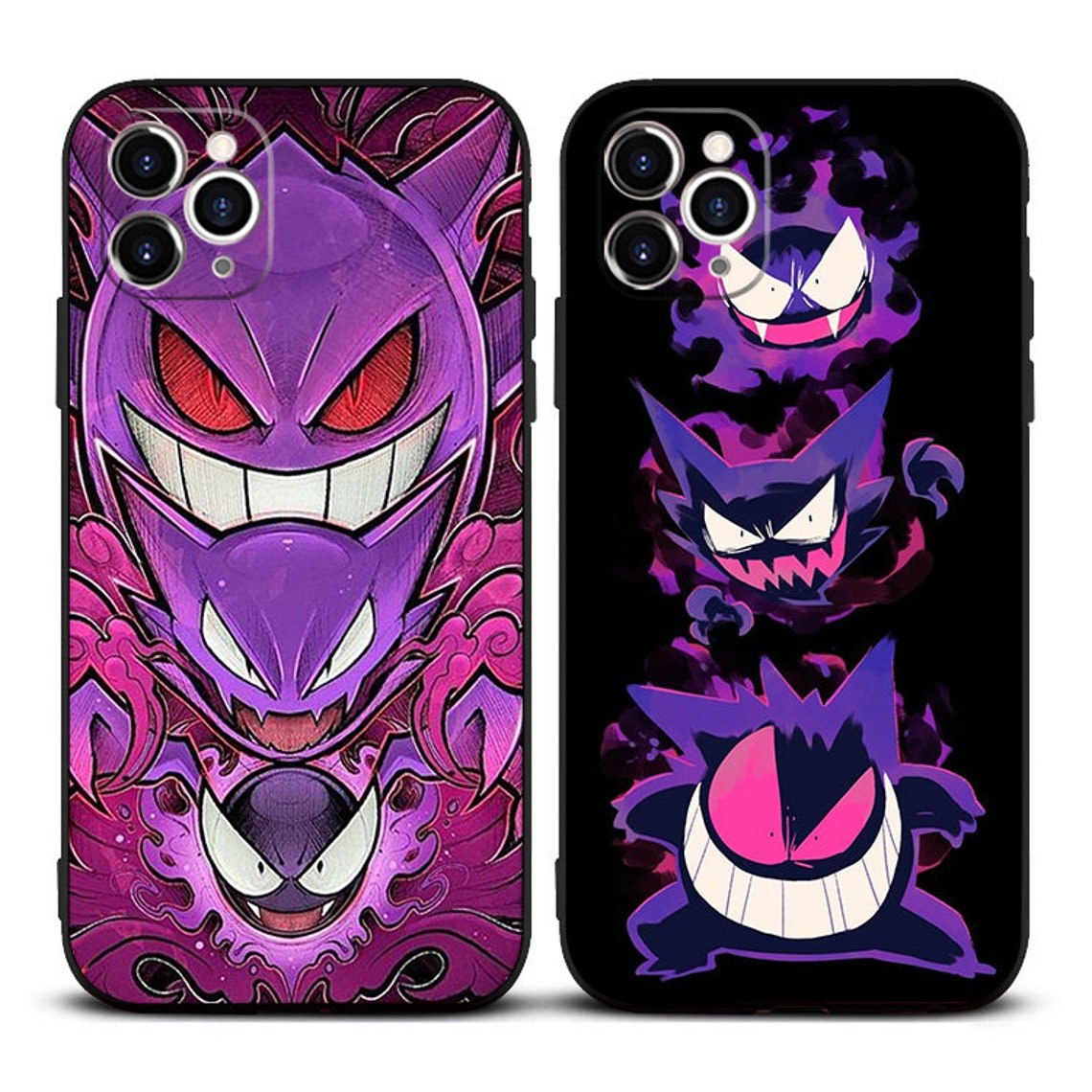 Gengar Silicone Phone Case Soft Phone Case Full Cover for Etsy