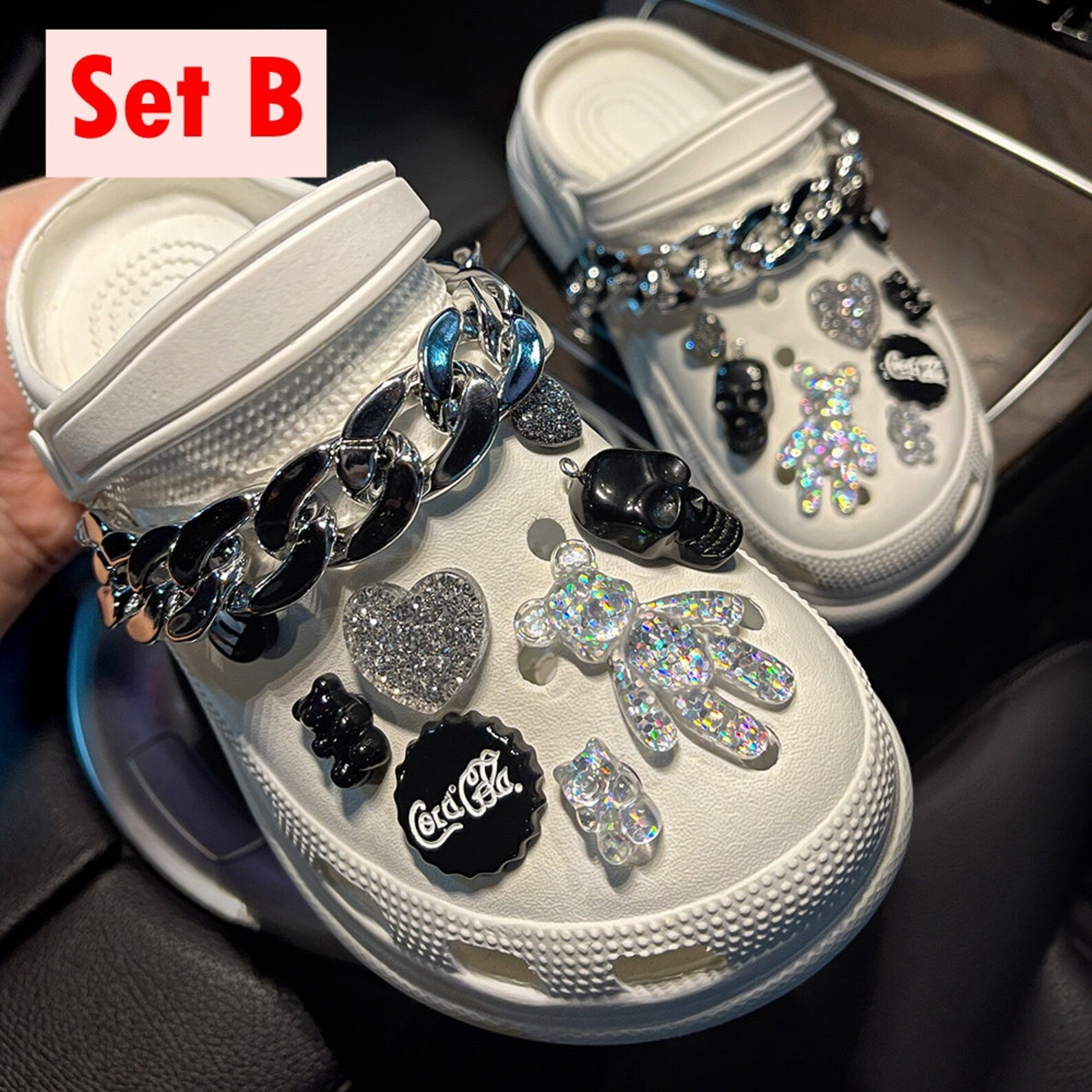16 Stück Bling Bär Schuh charms Ornamente mit Ketten Schuh Etsy