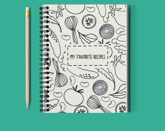 Recipe Notebook: A Perfect Cooking Journal and Culinary Diary, the Ideal Gift for Cooks, Lined Notebook for Kitchen, Tracker for Recipe