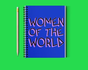 Writing Journal,”Wanderings and Reflections: Celebrating Women of the World",Creative Journal For Women, Travel Writing Journal