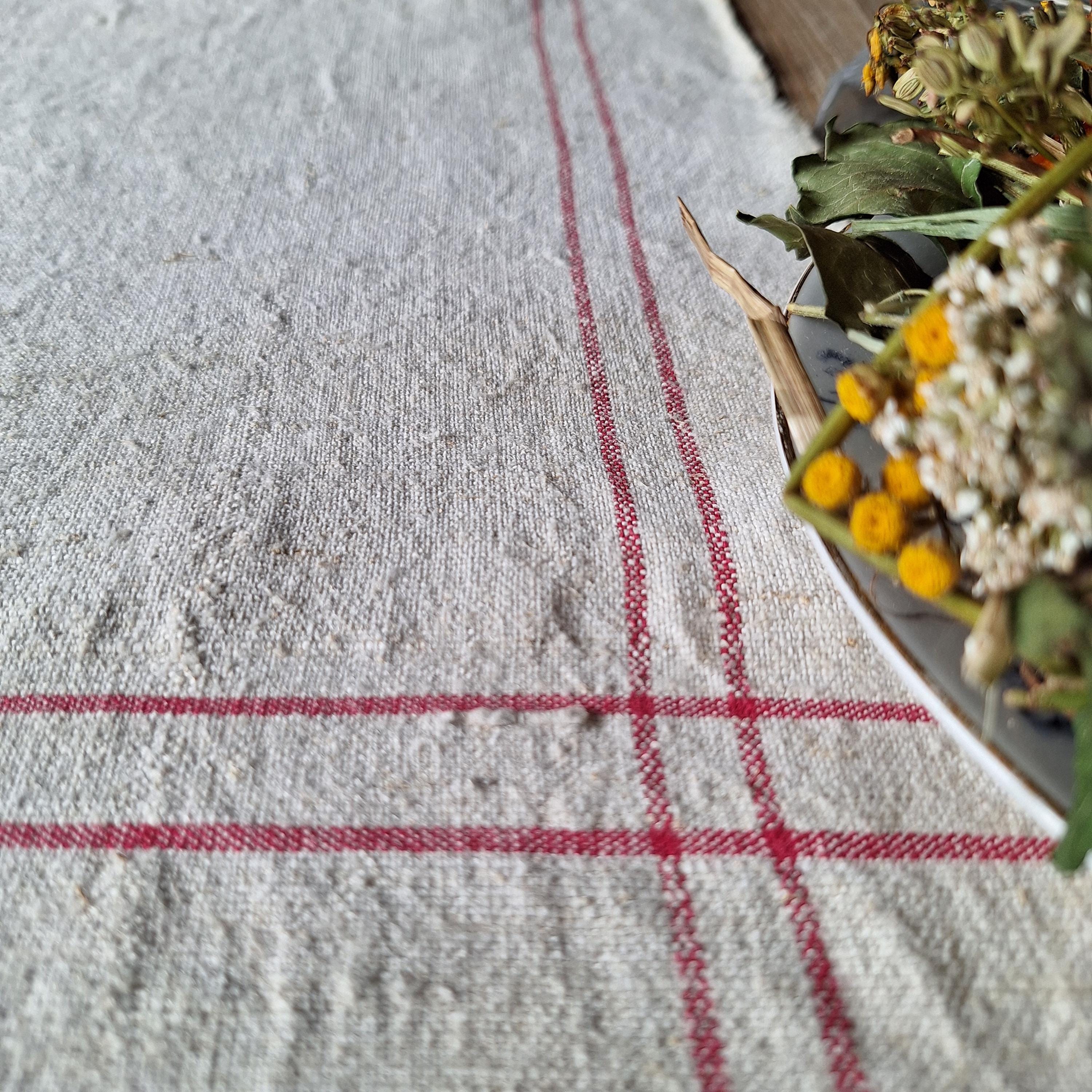 専用☆Sweden＊Hand woven linen cloth＊・* Ancient Handwoven Linen