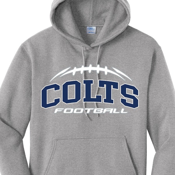 Men's/Women's Clothe's, Colts Football Hoodie, Comfortable Clothes, Gift ideas, Coed hoodie, Football Clothes, Pullover Sweatshirt L-0049