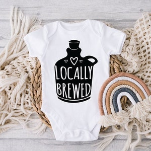 Locally Brewed Onesie® - Funny Onesie®s - Beer Onesie® - Unique Baby Gift - Unisex Baby Gift L-0158