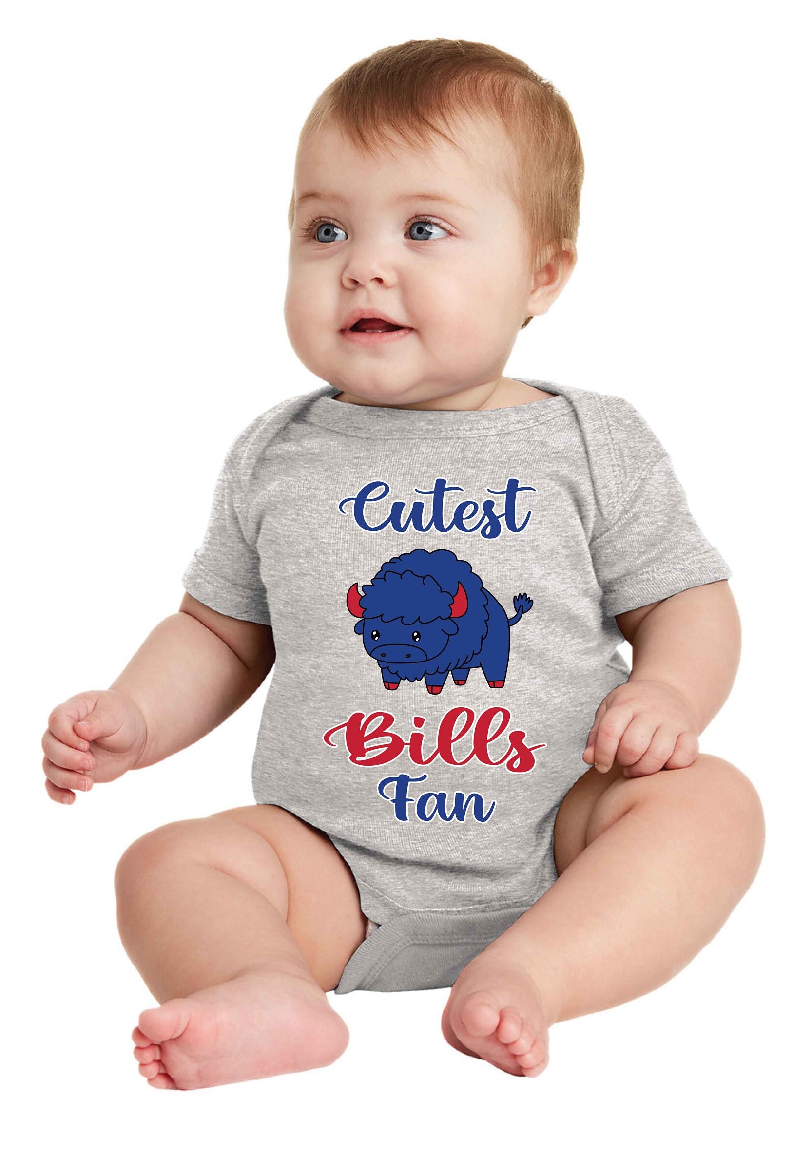 Cutest Bills Fan Babysuit Bodysuit. Personalized Football Fan Etsy