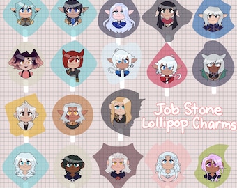 Job Stone Lollipop Charms