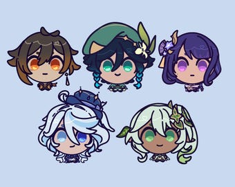 Pequeños amuletos de Genshin