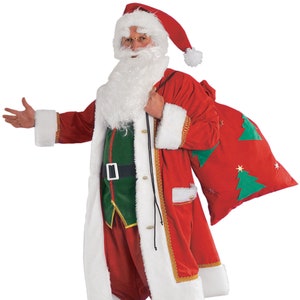 Deluxe Festive Christmas Santa Claus Costume, Santa Claus outfit, Fancy Dress In Christmas Men Costume Suit. Handmade in EU!