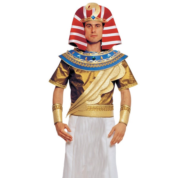 Pharao Ägyptischer Royal Herren Karneval Outfit für Ausgefallene Partys, Halloween, Karneval Events und Cosplays. Handgemacht in EU.