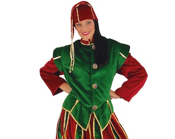 Déguisement d'elfe de Noël de haute qualité, taille adulte, tenue unisexe d'elfe en velours de luxe super luxe pour femme et homme, costume d'assistant de Noël.