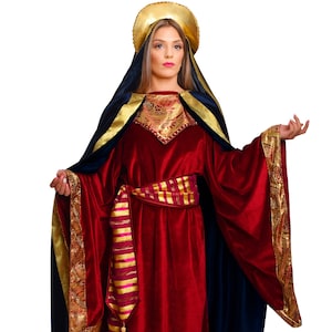 Virgin Mary Costume, Nativity Women's Cosplay, Holy Mary Outfit ...
