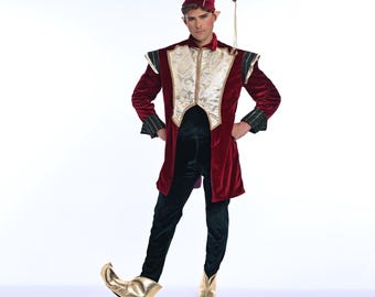Handmade Velvet Christmas Elf Costume: Adult Cosplay Outfit