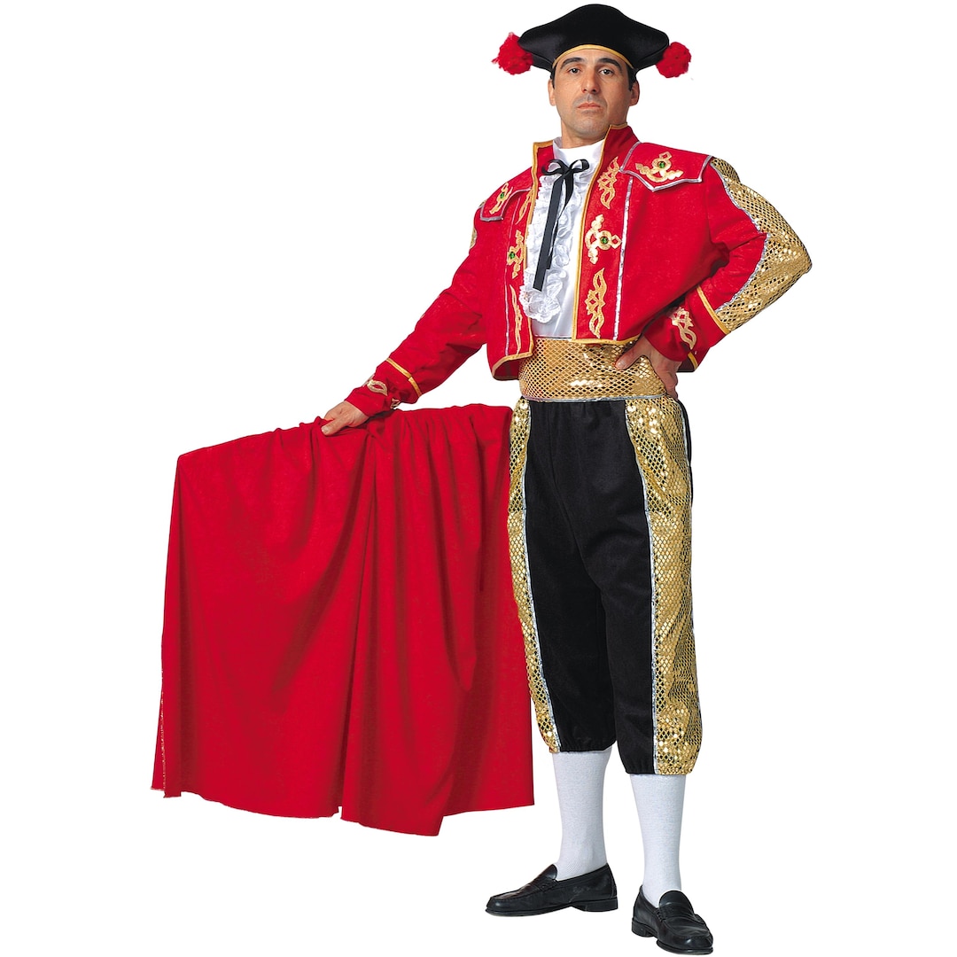 Spanish Fancy Dress Costume Male Matador Men's Bull Fighter