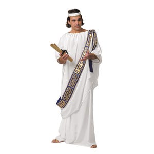 Ancient Greek Roman God Costume, Premium Adult Men&#39;s Costume Outfit for Toga, Events, Halloween and Carnival.