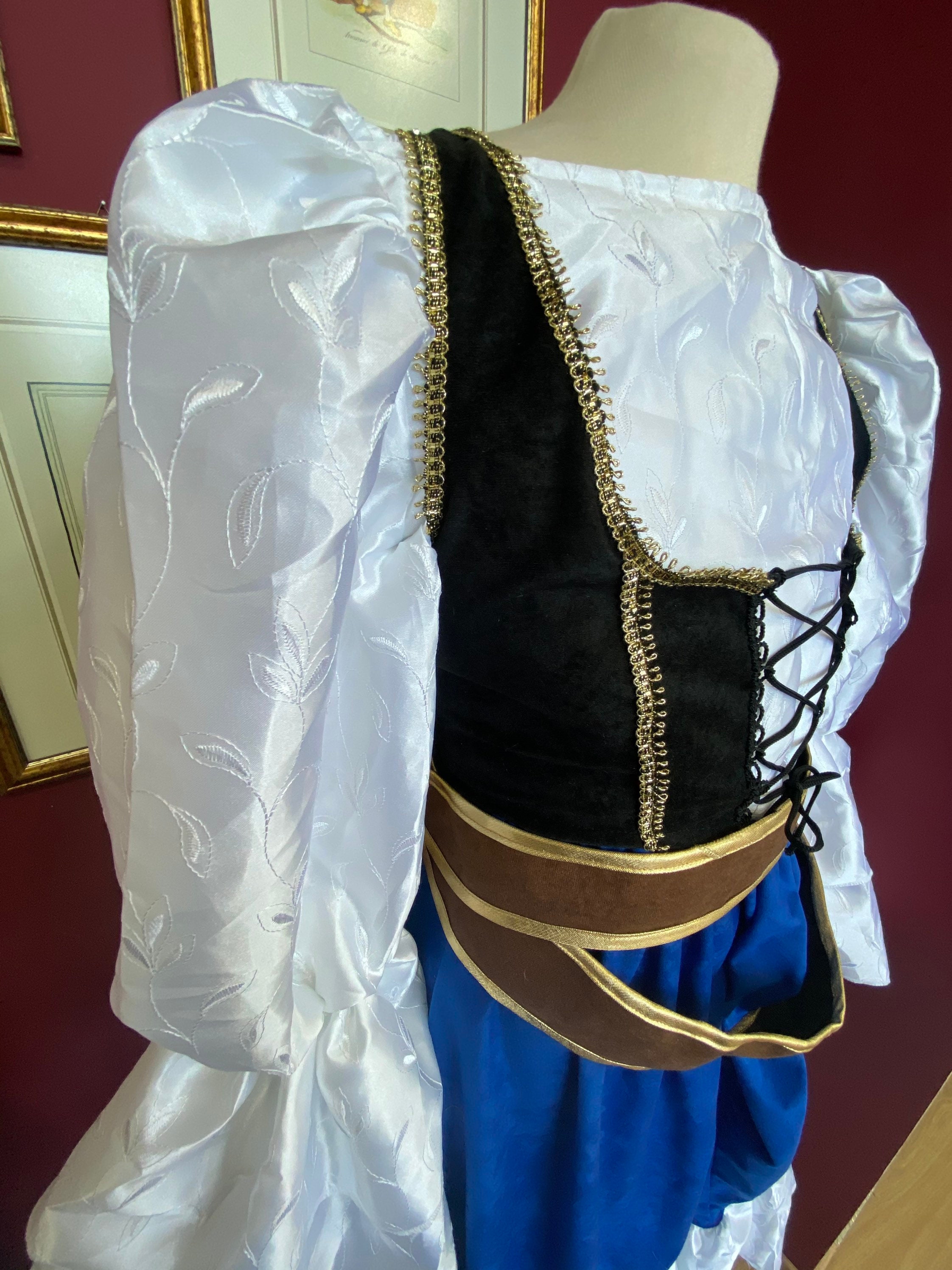 vestito di carnevale adulto donna piratessa corsara popolana cartomante