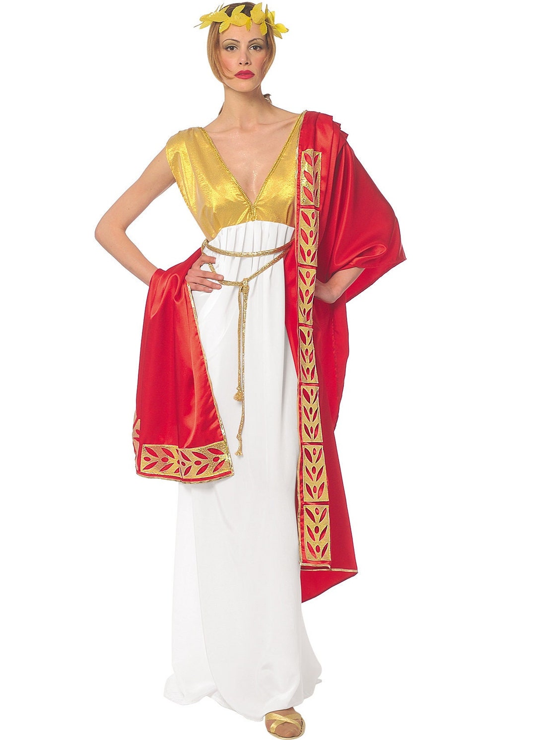 Roman Goddess White Long Dress Ancient Roman Women's - Etsy