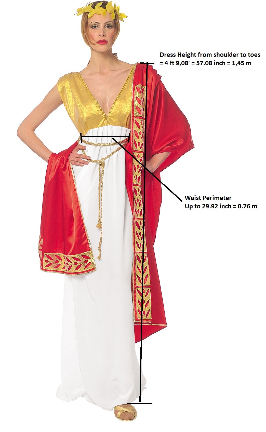 Déesse romaine Robe longue blanche costume de femme romaine - Etsy France