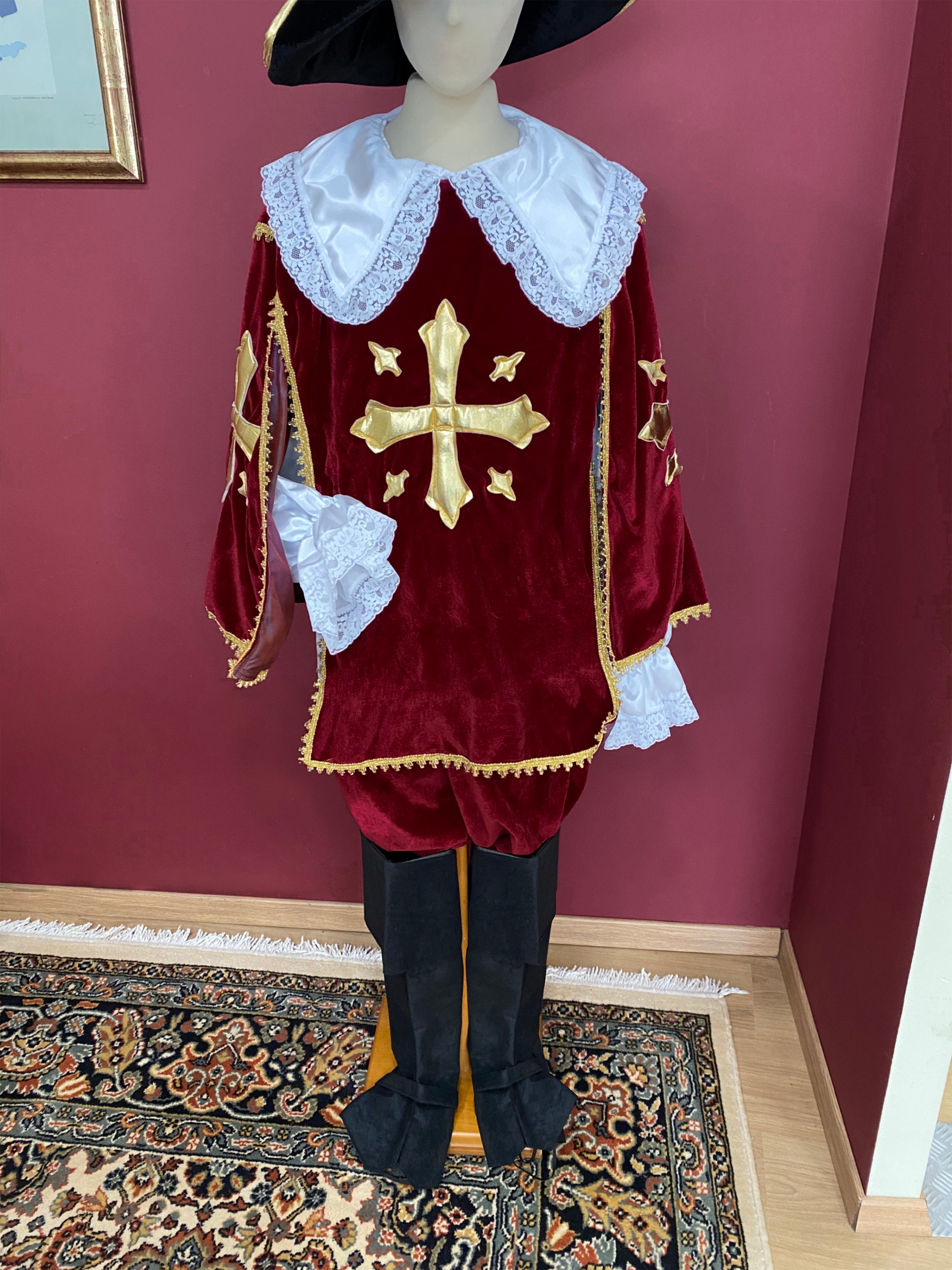 Musketeer Costume Velvet and Lined Handmade Theatrical Etsy