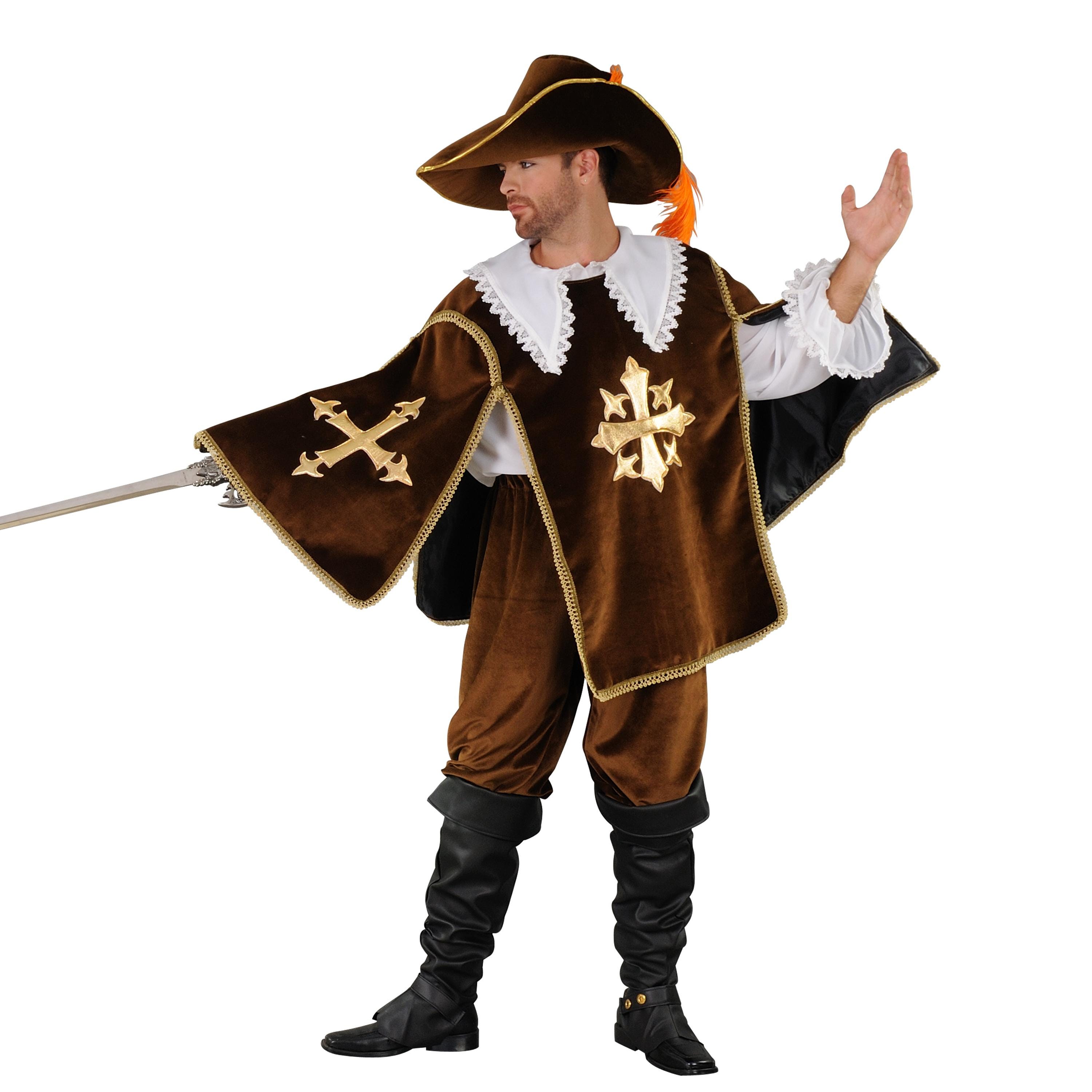 Déguisement Historique Duc / Noble Pour Homme - Costume Marron Style Vénitien, Taille L (52-54) - 9