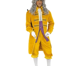 Handmade Deluxe Velvet Marquis Costume, Baroque Renaissance Outfit