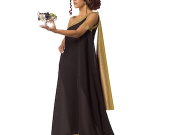 Chiffon Greek Goddess Costume, Draped Roman Toga Dress - Etsy