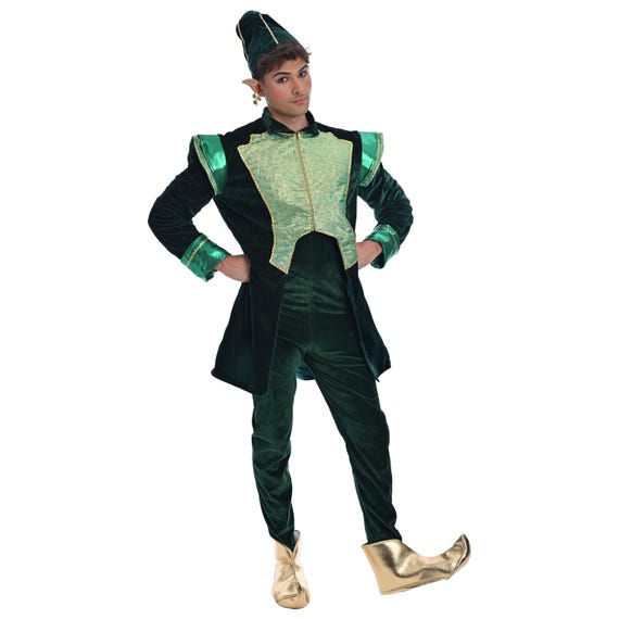 Weihnachtself Kostüm Für Erwachsene – Klassisches Karneval & Party Outfit Für Herren & Damen