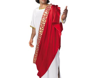 Deluxe Caesar Costume: Ancient Roman Toga, Greek God Outfit