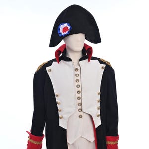 Napoleon Costume Men, French Emperor Outfit, Renaissance Military Cosplay, Historical Halloween Costume, Handmade Deluxe Uniform
