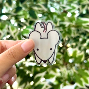 Rat Acrylic Clip Binder Clip Cute Double Sided Design Acrylic Gift Accessories Chip Organize Office Desk (Removable Film on both sides)